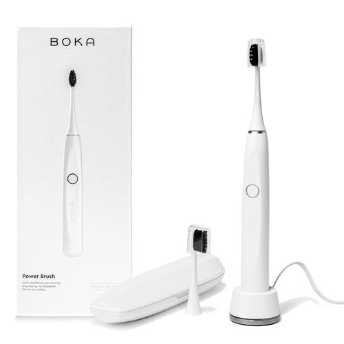 Boka Electric Toothbrush - Rechargeable Sonic Toothbrush with 2 Heads for Deep Cleaning - Dentist Recommended