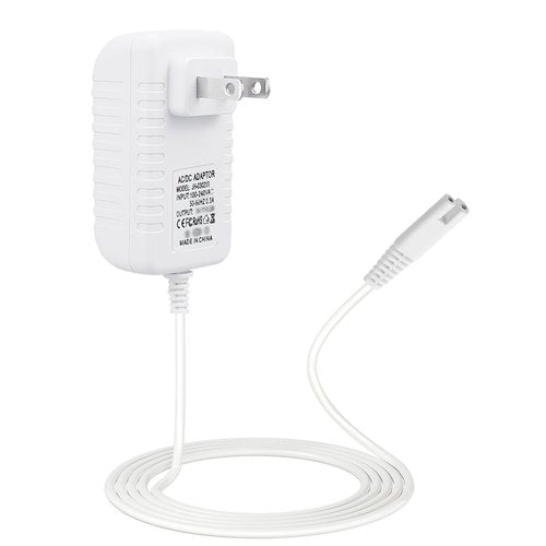 Charger for Waterpik Water Flosser, Compatible with Waterpik WP360 WP360W WP462 WP462W WP450 WP450W YLA-03010 Series, Replacement Water Flosser Power Cord, 2 Prong Adapter Power Supply, 3V DC, 5FT