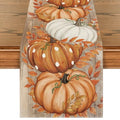 13x72 Inch Fall Table Runner - Orange Polyester Home Decor