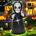 4FT Inflatable Grim Reaper Halloween Yard Decoration - Spooky Outdoor Lawn Decor with LED Lights - Variation: Halloween Ghost
