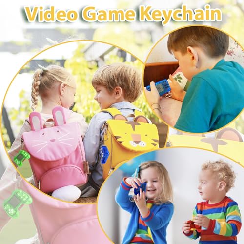 Video Game Party Favors - 24 Retro Keychains for Kids & Teens