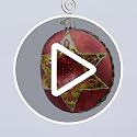 Christmas Glass Ornament - Hand-Painted Sombrero Holiday Decoration