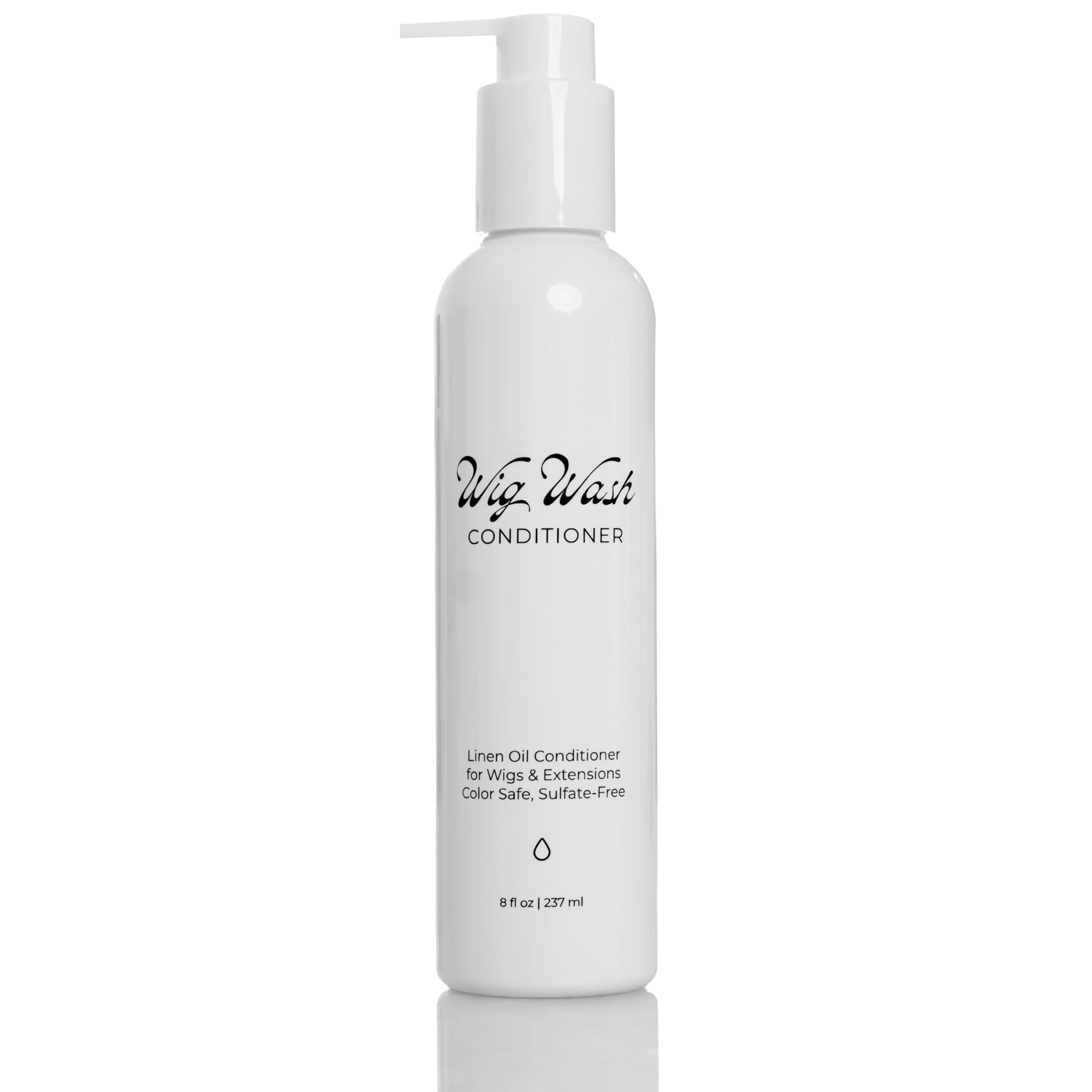 WIG WASH - WIG CONDITIONER - Linen Oil Conditioner – Sulfate-Free Formula for Human Hair Wigs, Extensions & Natural Hair – Moisturizing, Lightweight, Color Safe – 8 fl oz