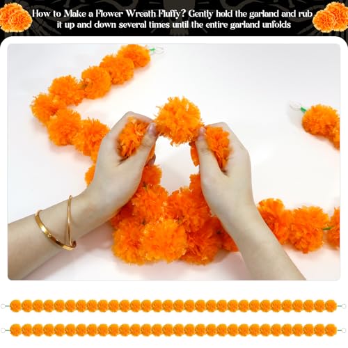 Dia De Los Muertos Decorations Set No Lights with Marigolds Papel Picado Butterflies & Table Runner