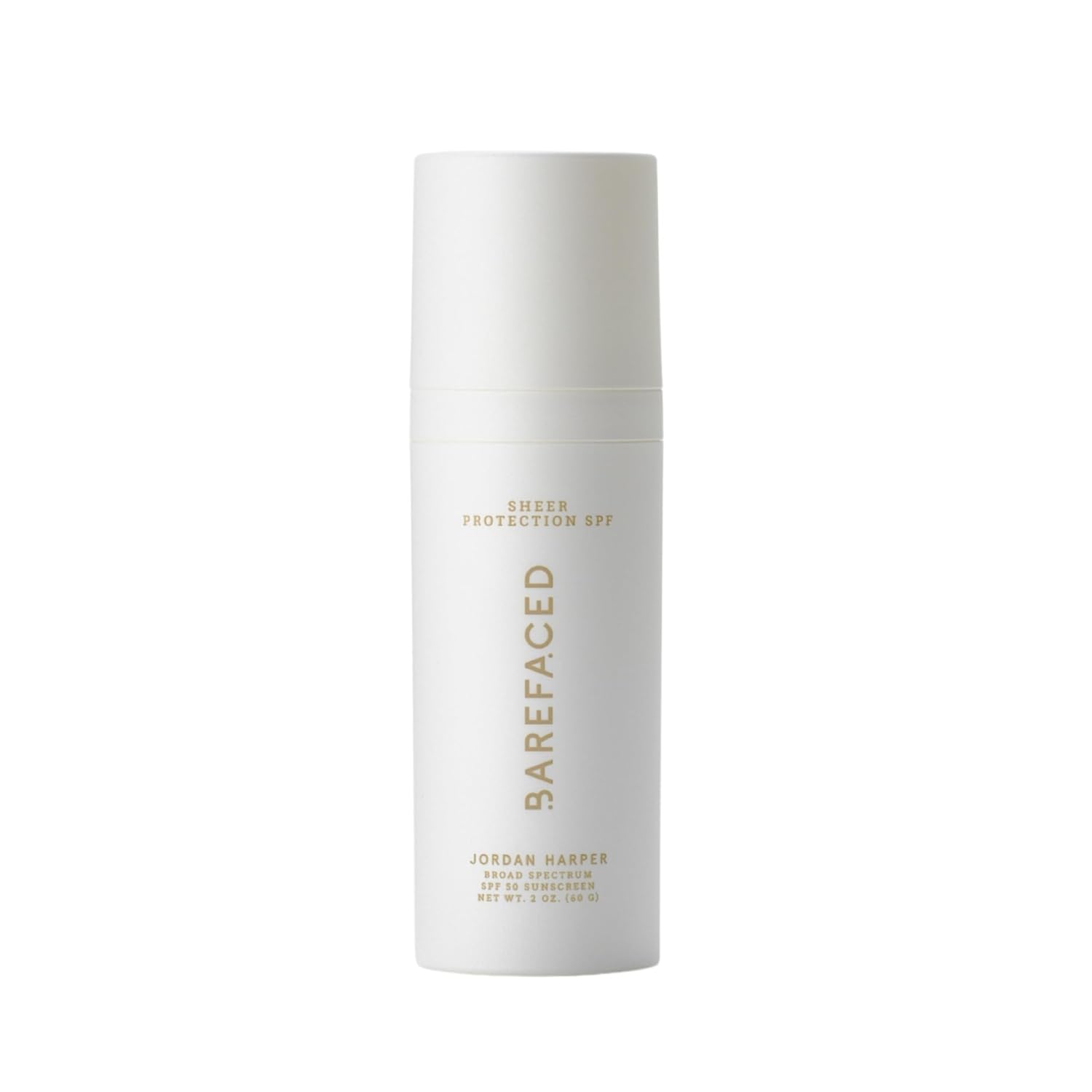 Barefaced Sheer Protection SPF 50+ | Broad-Spectrum Face Sunscreen with Zinc Oxide, Niacinamide & Hyaluronic Acid – Oil-Free Hydration & Anti-Aging (60ml)