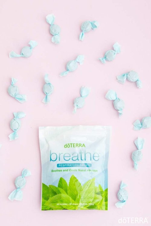 doTERRA Breathe Respiratory Drops - 30 Count (2 Pack) for Enhanced Breathing Support