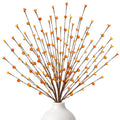Fall Berry Stems Faux Autumn Flowers with Orange Yellow Berries - Rustic Fall Decor