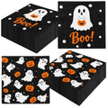 80PCS Halloween Paper Napkins Ghost Pumpkin Bat Party Supplies