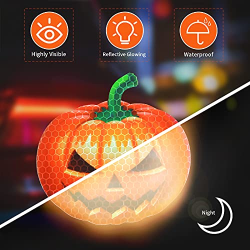 16 Pack Halloween Pumpkin Car Magnets Reflective Waterproof Decorations