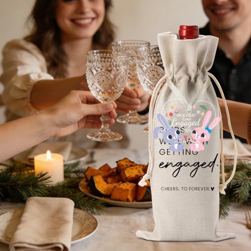 Easter Engaged Gift Set with Wine Bag and Acrylic Ornament - Easter1