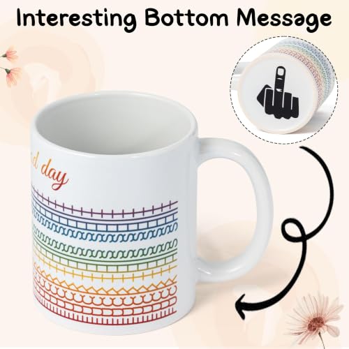 Funny Hidden Message Mug with Swear Pattern - 11oz Prank Coffee Cup - Variation of THIS listing
