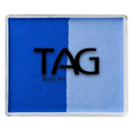 TAG Face and Body Paint Split Cake - Powder Blue & Royal Blue, 50g - Blue Variation