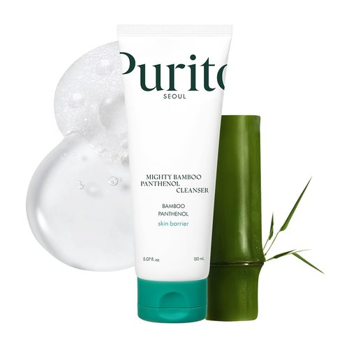 PURITO Mighty Bamboo Cleanser - Gentle Moisturizing Face Wash for Sensitive Skin | Vegan, 150ml