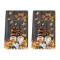 Black Pumpkin Gnome Kitchen Towels Set of 2 18x26 Inch - Fall Decor