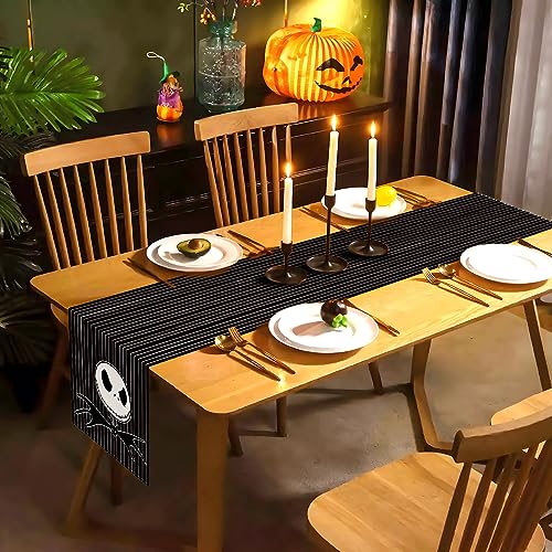 Halloween Jack-o'-Lantern Table Runner 13 x 72 Inches - Birthday & Christmas Party Decor