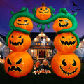 9FT Halloween Inflatable Pumpkin Archway Outdoor Decoration with LED Lights