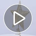 Mini Gold Star Christmas Tree Topper - Old World Christmas, Star Tree Variation