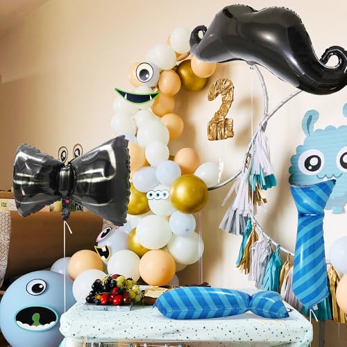 Blue Necktie Balloon Pack - Reusable Foil Balloons for Father's Day & Parties - 6 Pack