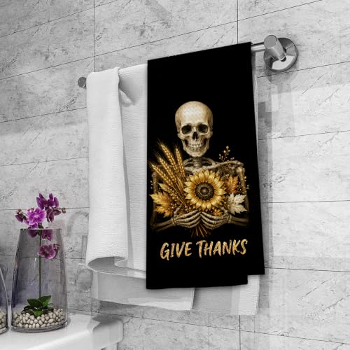 Fall Christian Kitchen Towels Set of 2 - 16x24 Waffle Honeycomb Dishcloths Variation: Fall31