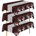 Halloween Tablecloth 54x108 Inch Spooky Gothic Skeleton & Blood Design Set
