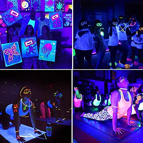 Ontesik Black Light Strip 40ft/12m Switch Control UV LED Kit for Indoor Parties