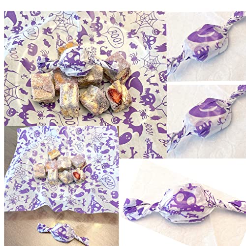 Halloween Wax Paper Sheets 100 Pack Food Wraps for Party & Food Service