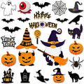 Creepy Halloween Gnome Magnet Decor Set - 25 Fridge Magnetic Stickers