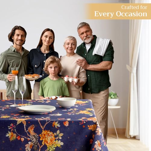 Kelim-Infinity Rectangular Tablecloth 70x120 Inches - Unique Watercolor Design