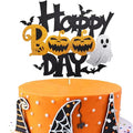 Halloween Cake Topper Black Glitter Boo Day - Color 3