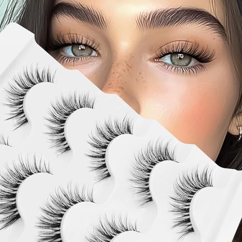 Veleasha Cat Eye False Eyelashes Wispy Lash Strips G2-5P