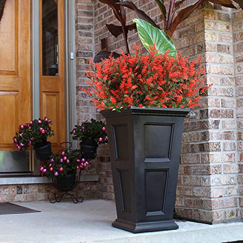 Artificial Lavender Flowers Plants - 8 Bundles UV Resistant Faux Garden Decor