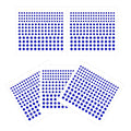 Blue Face Gems Rhinestone Stickers 5 Sheets for Makeup & Parties