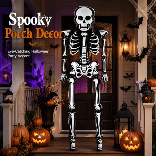 8.3 Ft Giant Poseable Skeleton Balloon for Halloween Party & Decorations