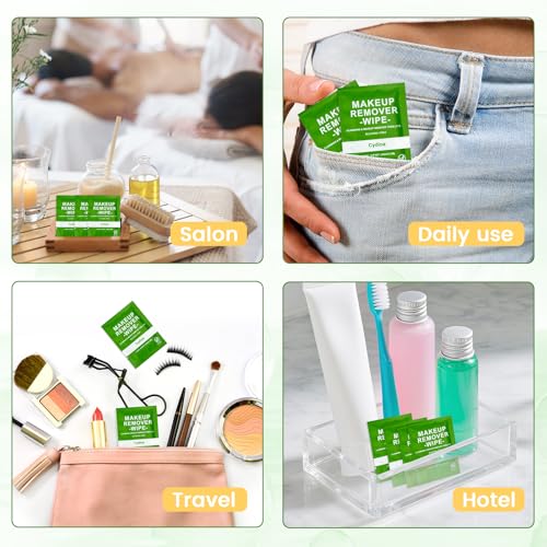 20 Makeup Remover Wipes Bulk Pack - Gentle Cleansing Travel Face Wipes - 1 Count