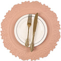 Pink Faux Leather Placemats Set of 6 - Modern Table Protectors