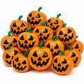 16 Pack Halloween Pumpkin Pool Floats - Inflatable Jack O Lantern Beach Balls