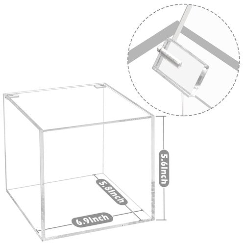 DELIPPLY Face Towelettes Disposable Holder, Disposable Face Towel Container Acrylic, Facial Towels Storage Box, Clear