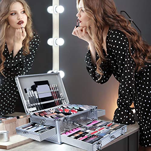 Joyeee Red All-in-One Makeup Kit 106Pcs Women Full Set with Travel Case
