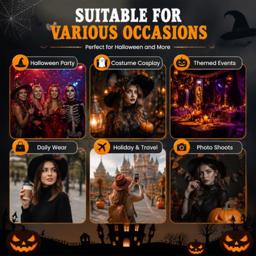 Halloween Press On Nails Medium Almond Ghost Bat Gothic Fake Nails - Variation 3