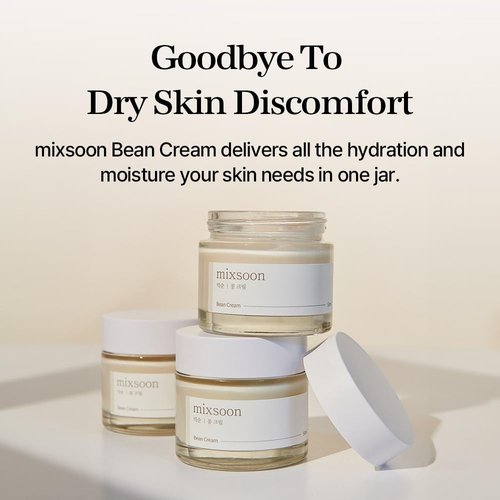 mixsoon Bean Glass Skin Duo Facial Moisturizer Fermented Bean Skincare Routine Bean Essence 50ml + Bean Cream 50ml 3.38 Fl. Oz / 100ml Korean Glass Skin Care