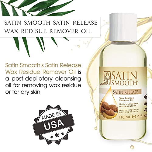 Wax Residue Remover - Satin Smooth Post-Wax Cleansing Oil 4 Fl Ounce