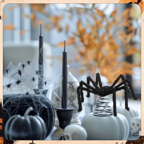 Halloween Spider Tree Topper Crawler - Spooky Gothic Decor for Christmas & Party