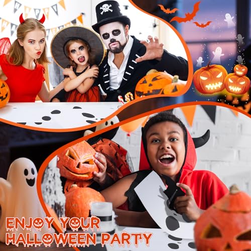 Halloween Ghost Paper Placemats - White Boo Party Table Decor, 100 Pack