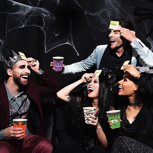 Halloween Disposable Paper Cups 9oz - 100 Pack for Parties & Events