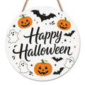 Cute Ghost Halloween Sign - Happy Halloween Door Wall Decor - Boo Variation