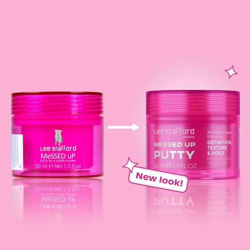 Lee Stafford Hair Styling Pomade - Lightweight Messed Up Putty for Firm Hold & Texturizing | All Lengths