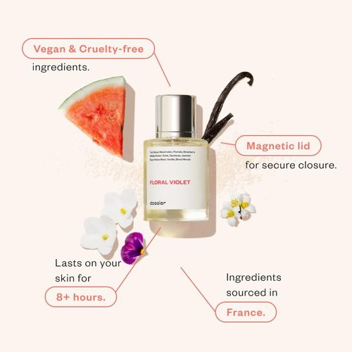 Dossier Floral Violet Eau de Parfum - Inspired by M. Jacobs Daisy - Vegan & Paraben-Free - 1.7 oz (50ml)
