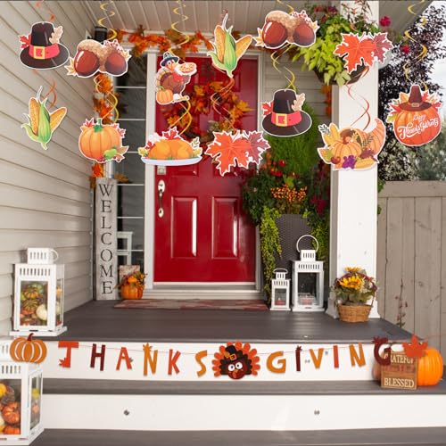 Thanksgiving Decorations 53-Piece Fall Party Hanging Decor Set