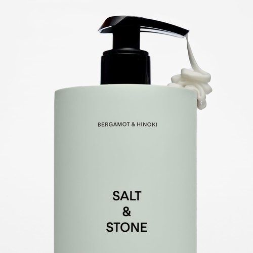 Salt & Stone Body Lotion - Hydrating Bergamot & Hinoki Formula | Nourishes & Softens Skin | 15.2 fl oz