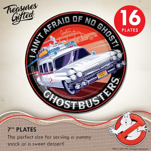 Ghostbusters Party Dinnerware Set for 16 Guests - Plates Cups Napkins Decorations